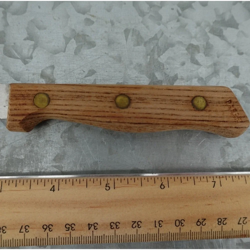 Vintage Armstrong Forge Paring Knife Wood Handle Stainless Steel 3.25 Inch Blade